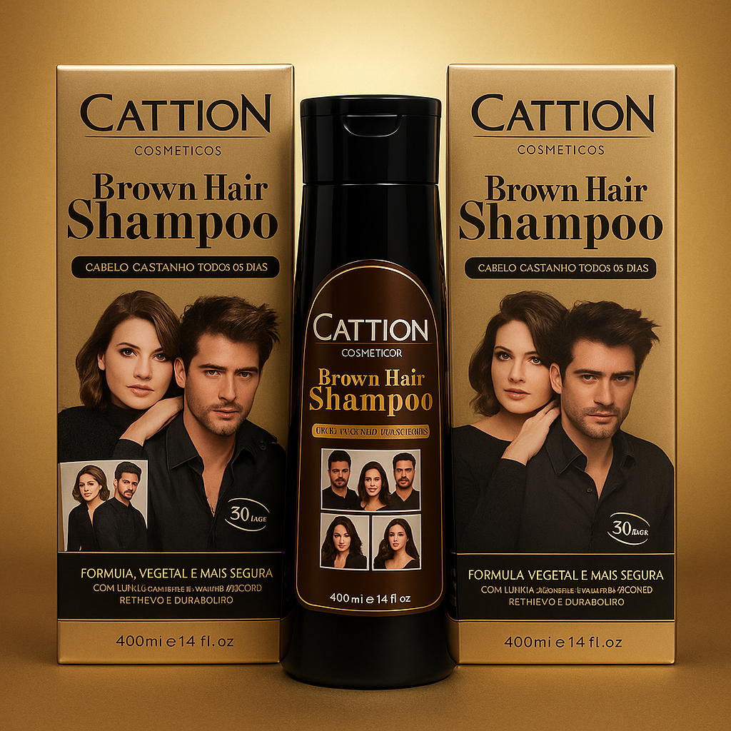 Shampoo Tonalizante 400ml Cattion – Cobre e Hidrata Fios Brancos em Minutos com Resultado de Salão! em Oferta na Shopee