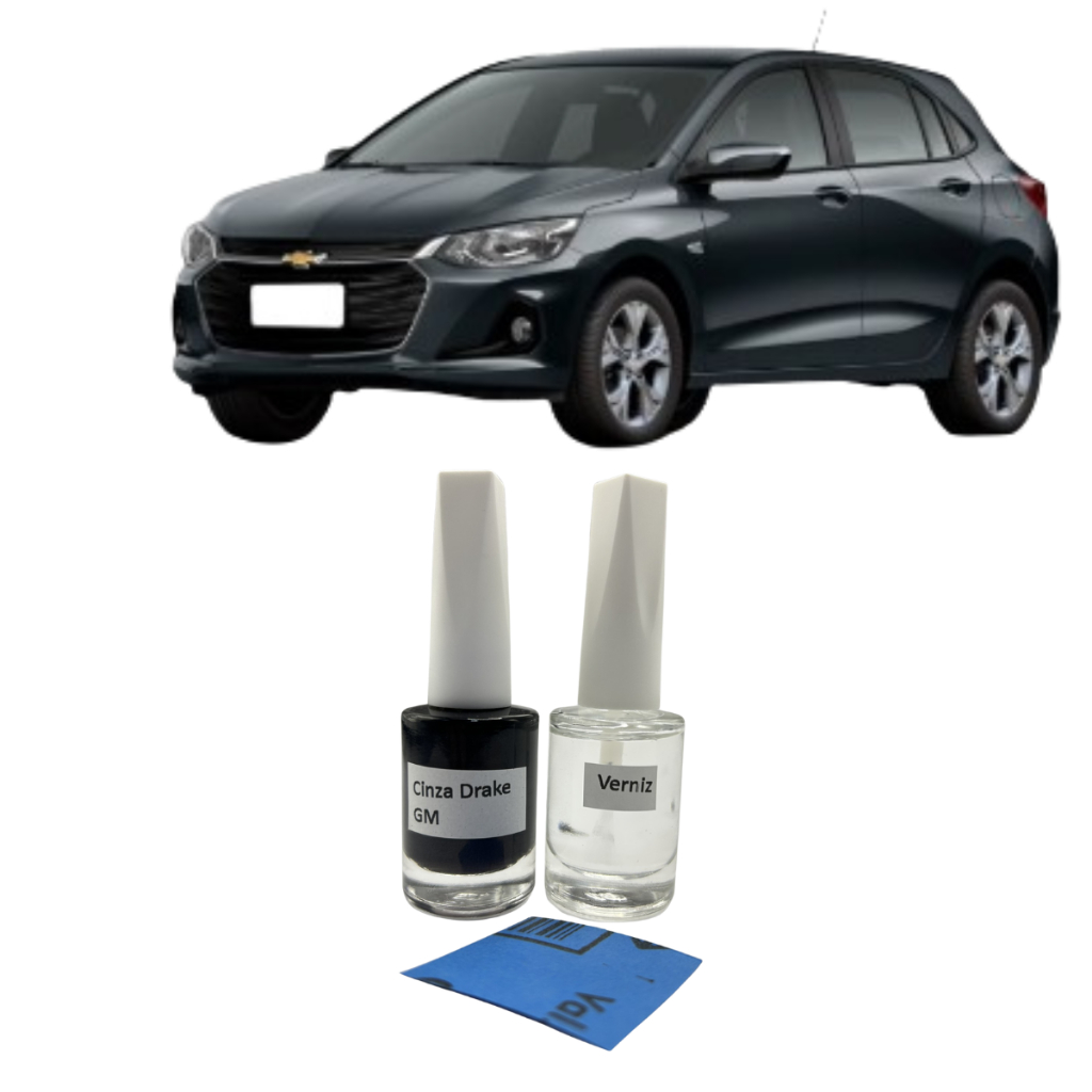 Tinta Tira Risco Auto Gm Onix Equinox Onix Plus Cinza Drake Cinza-escuro