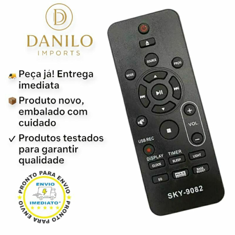 Controle Remoto Para Aparelho de Som Philips FBG 9082 SKY 9082 LE 7902 FX50X FX70
