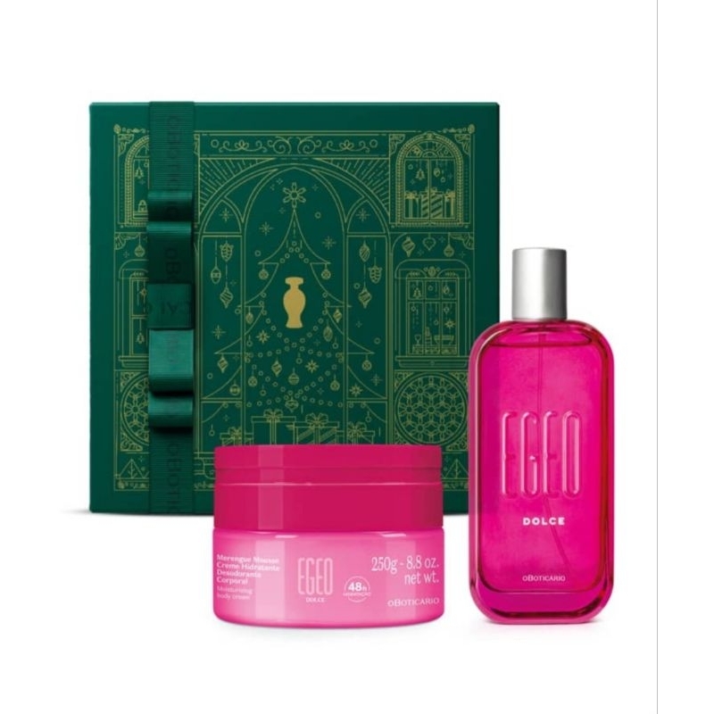 Kit Presente Egeo Dolce O Boticário - Colônia 90ml + Suflê Hidratante 250g