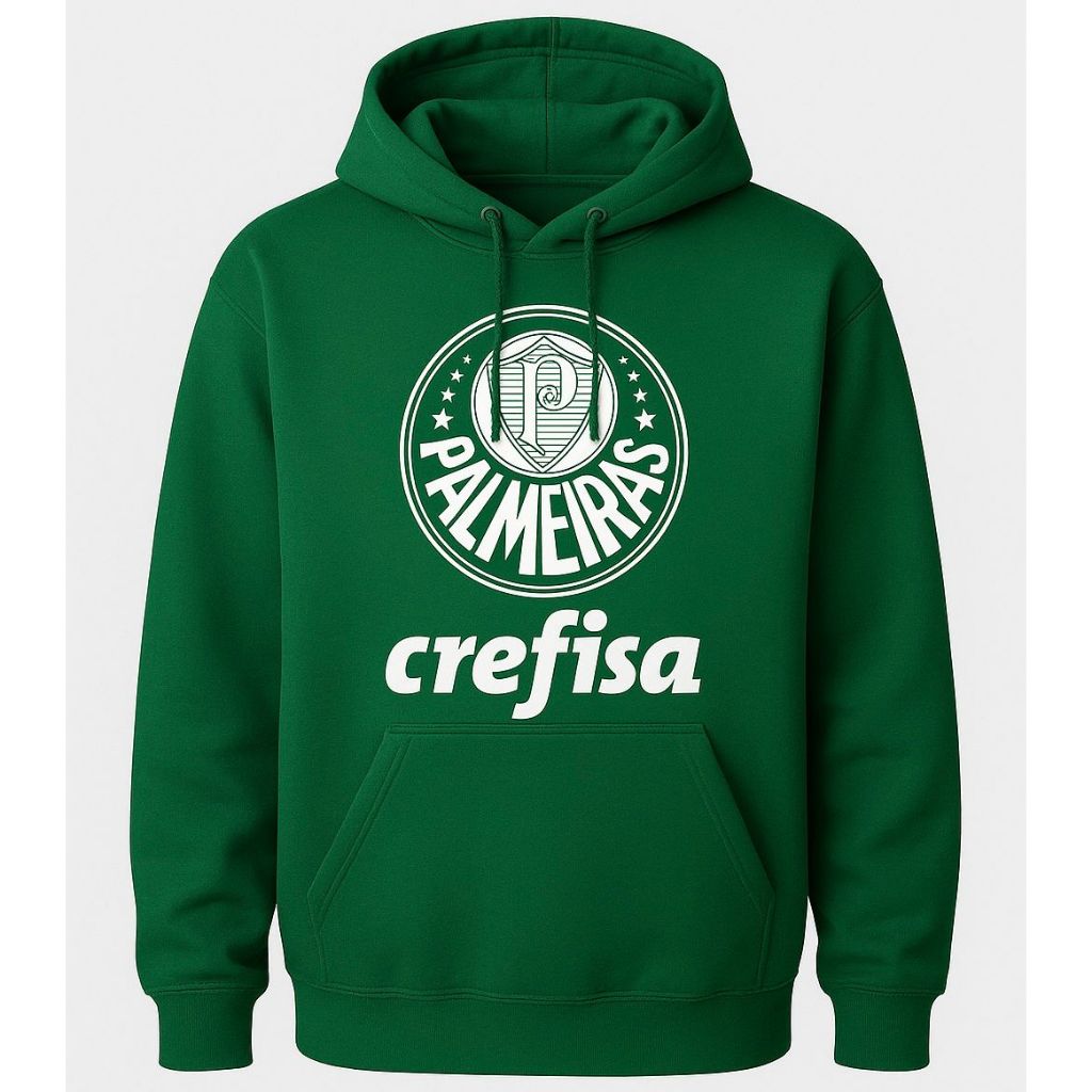 moleton canguru todo flanelado times de futebol