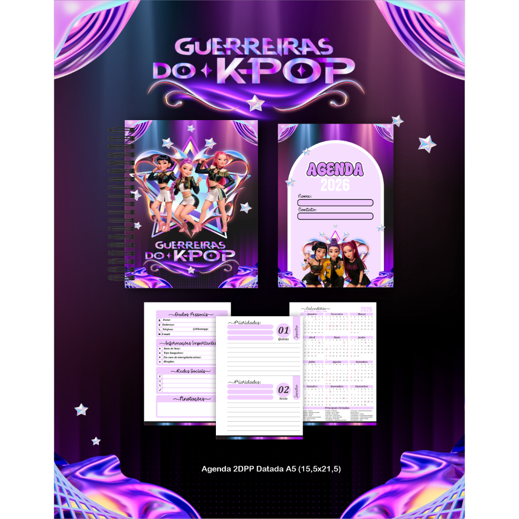 Agenda Escolar K Pop: Onde Comprar | BuscaProdutos