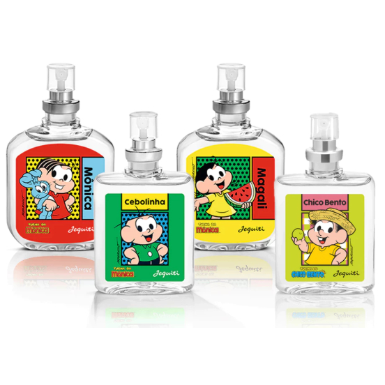 Perfume Cebolinha, Mônica Ou Magali 25ml Miniatura Jequiti I Antil Turma da Mônica I Antil