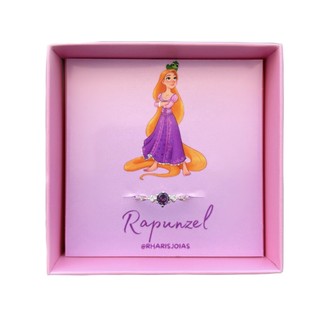 Anel Rapunzel Prata 925 (Cravejado) Anel Princesas