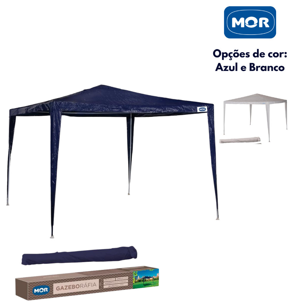 Tenda Praia Gazebo 3x3m Rafia Com Bolsa De Transporte Mor em Oferta na Shopee