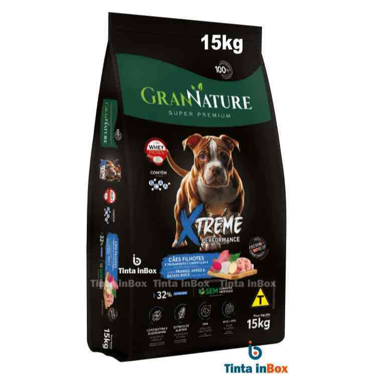 Ração Filhote 15kg Xtreme Alta Performance Whey Bcaa Super Premium Batata Doce