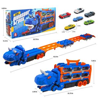 Caminhão Dinossauro Engolidos de Carrinhos - com Kit de 6 e 4 Carrinhos em Oferta na Shopee