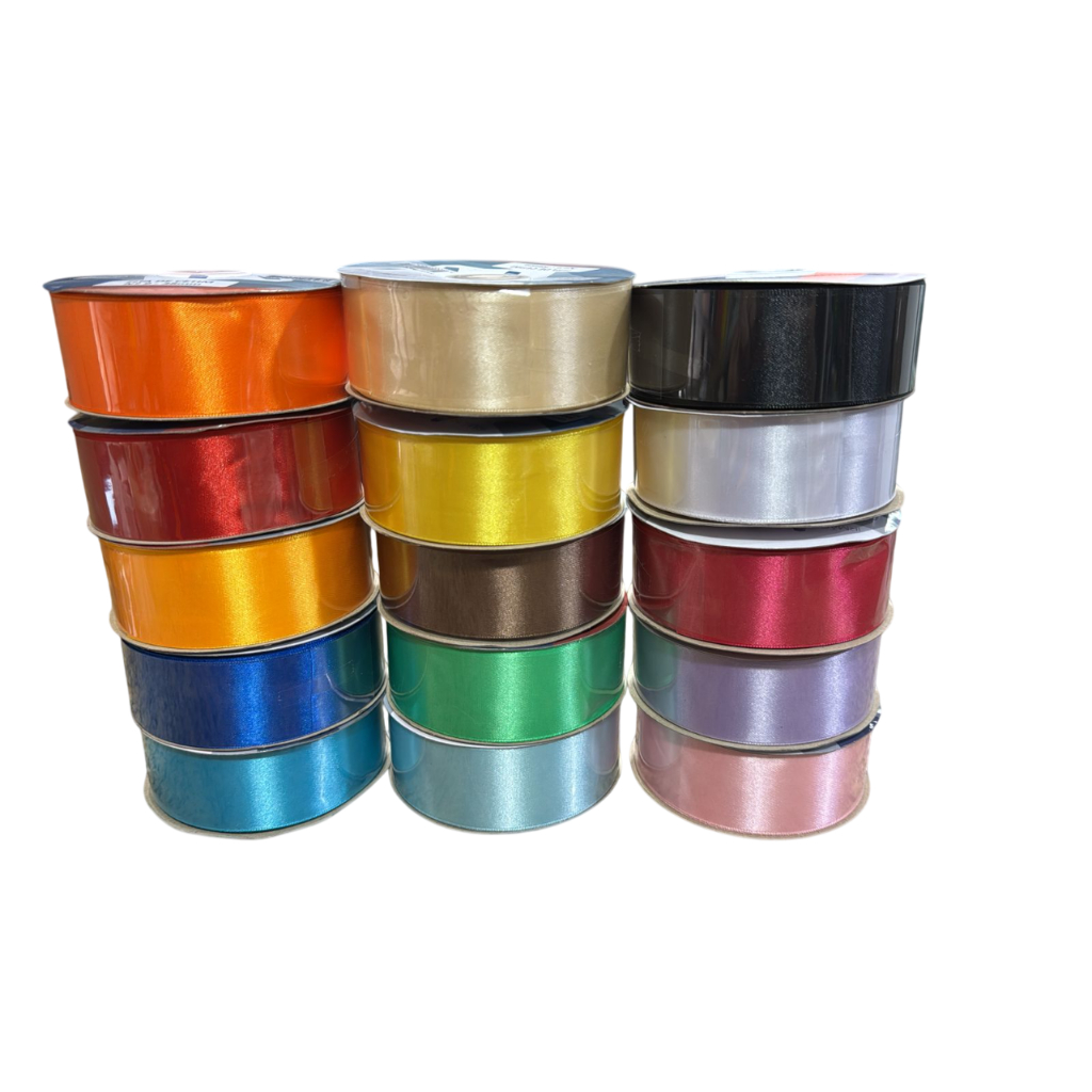 Rolo de Fita de Cetim Lisa Nº9  38mm - Rolo com 50metros- Diversas Cores - IMT - Escolha sua Cor