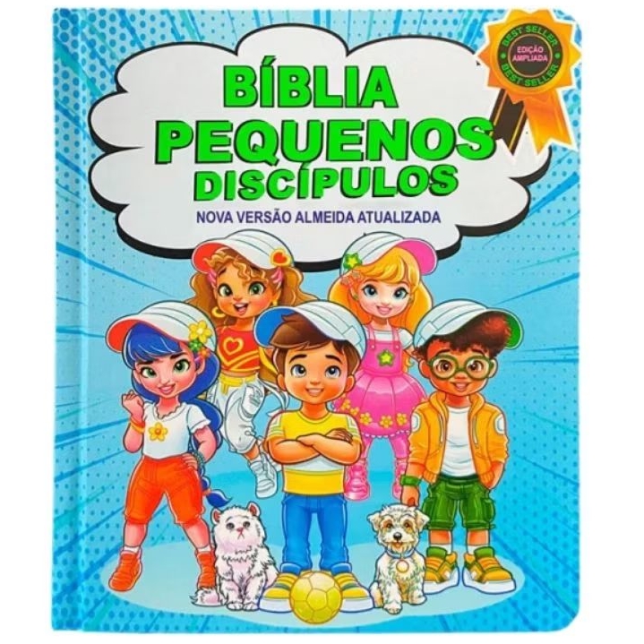 Bíblia infantil pequenos discípulos - Capa Dura Azul em Oferta na Shopee