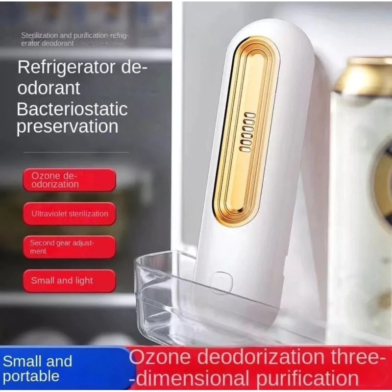 Purificador de Geladeira B3 Esterilizador Removedor de Odores com Filtro de Ozônio USB Recarregável
