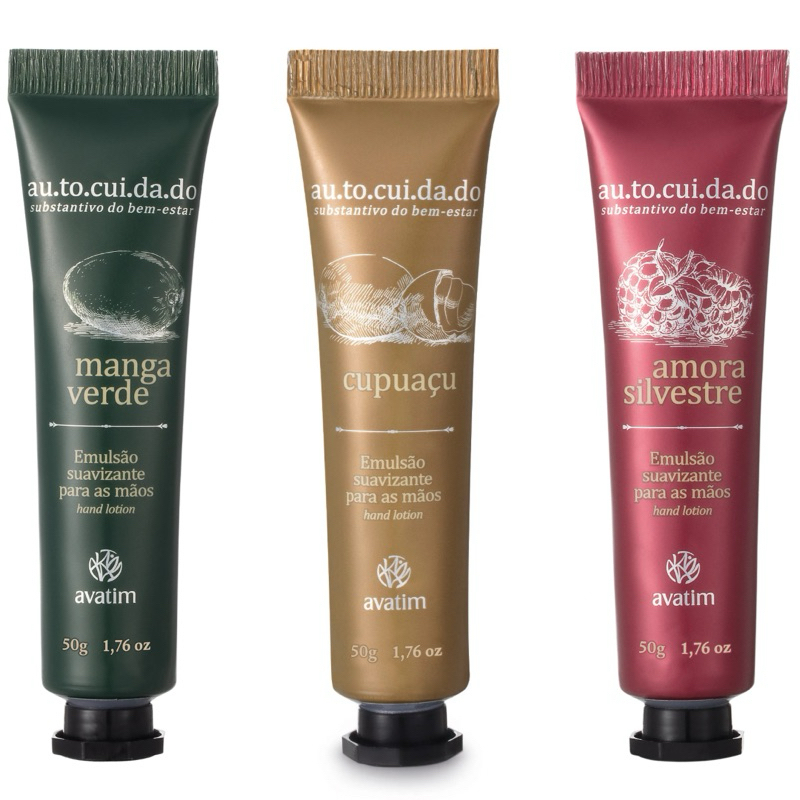 Emulsão Suavizante para Mãos Avatim | Original | Cupuaçu, Amora Silvestre, Manga Verde | Hidratação e Perfume