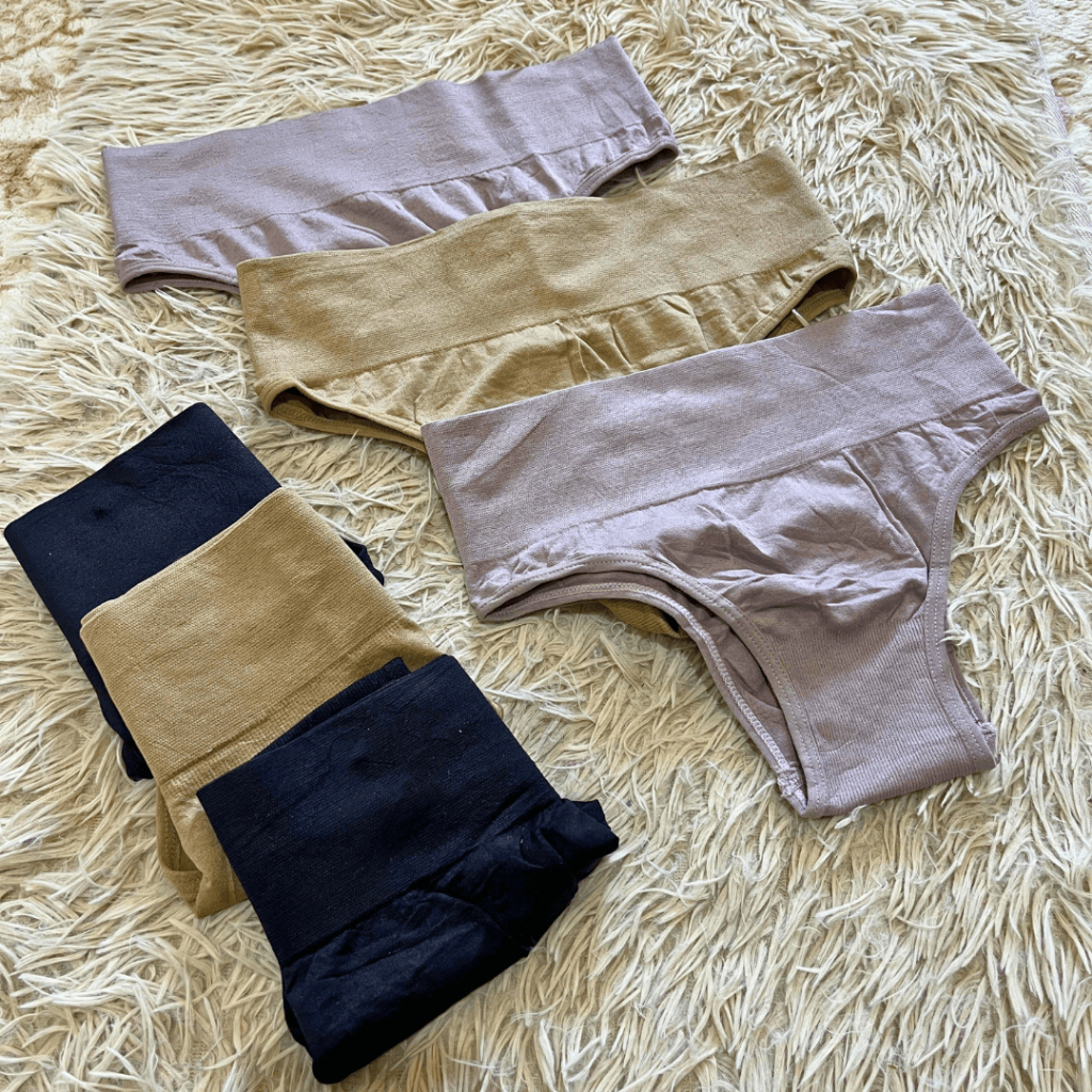 Kit Calcinha Cintura Alta Cós Alto Poliamida 7cm Comprime Segura Barriga Conforto Cinta Reforçada em Oferta na Shopee