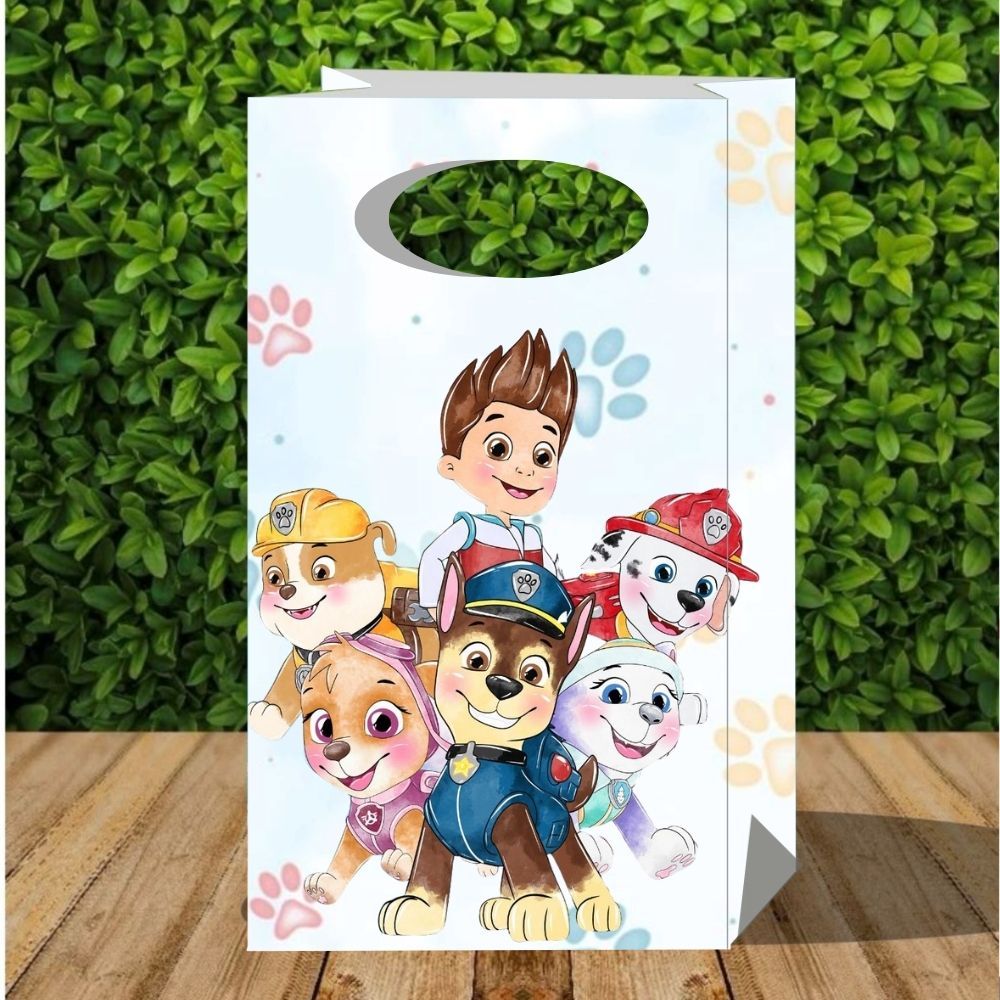 Sacolinha Surpresa Patrulha Canina Aquarelado 3 - Festa Infantil - Sacolinha P - Lembrancinha - Pegue e Monte em Oferta na Shopee