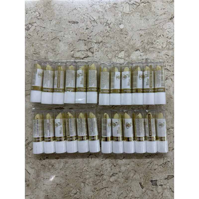 Kit 24 Hidratante Labial Blue Moon Manteiga de Cacau