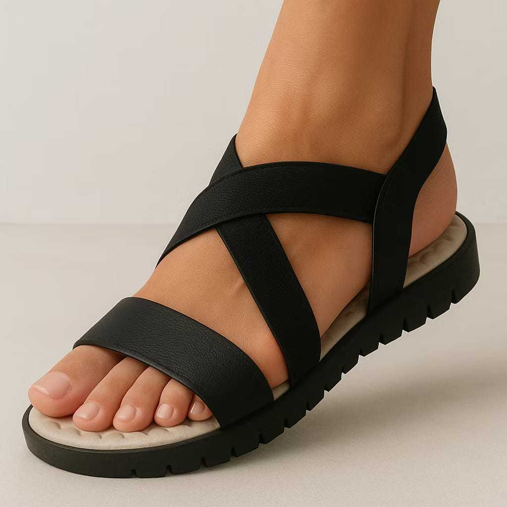 Sandalia Rasteira Tamanco Ortopedica Para Esporão Fascite Plantar Palmilha Massageadora Confortavel em Oferta na Shopee