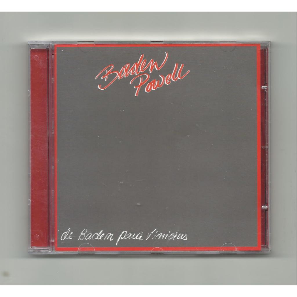 CD - Baden Powell – De Baden Para Vinícius - Nacional -2010 - genero:-MPB, Bossanova