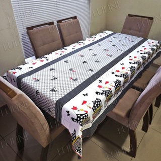 Toalha de mesa cozinha estampada 100x145cm 4 CADEIRAS PONTA DE MESA - PREÇO DE FABRICA em Oferta na Shopee