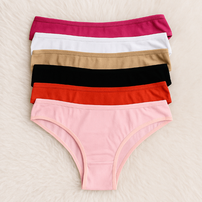 Kit Calcinha de 100% Algodão Lisa Conforto e Suavidade Linha Confort Premium em Oferta na Shopee