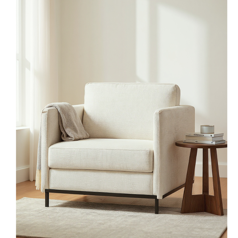 Poltrona Ravi Luxo Madeira Maciça Castellar Móbile em Oferta na Shopee