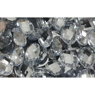chaton OVAL COLAGEM 10 X 14 mm ( COR CRISTAL )