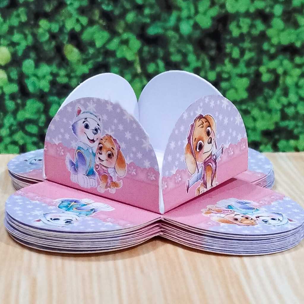 PRONTA ENTREGA Forminhas Patrulha Canina Skye e Everest Aquarela Menina para Doces Festa Infantil | Envio Rápido