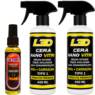 2 Ceras Cristalizadora L3D Facil Aplicação Aromatizante Automotivo Spray Essência Carro Novo em Oferta na Shopee