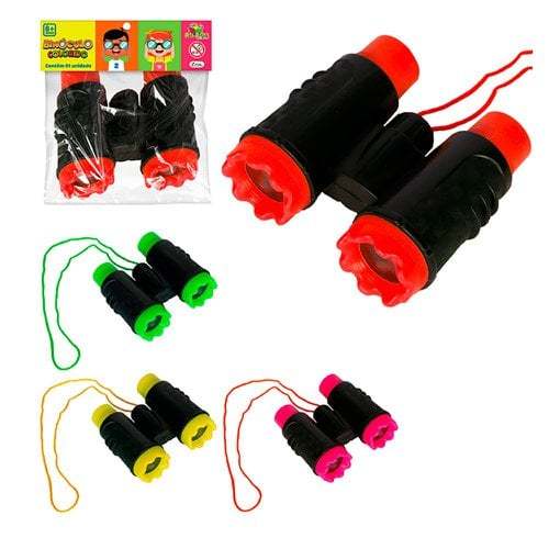 Brinquedo Binóculo De Plástico Colorido Infantil 10cm Educativo Aventura Ao Ar Livre