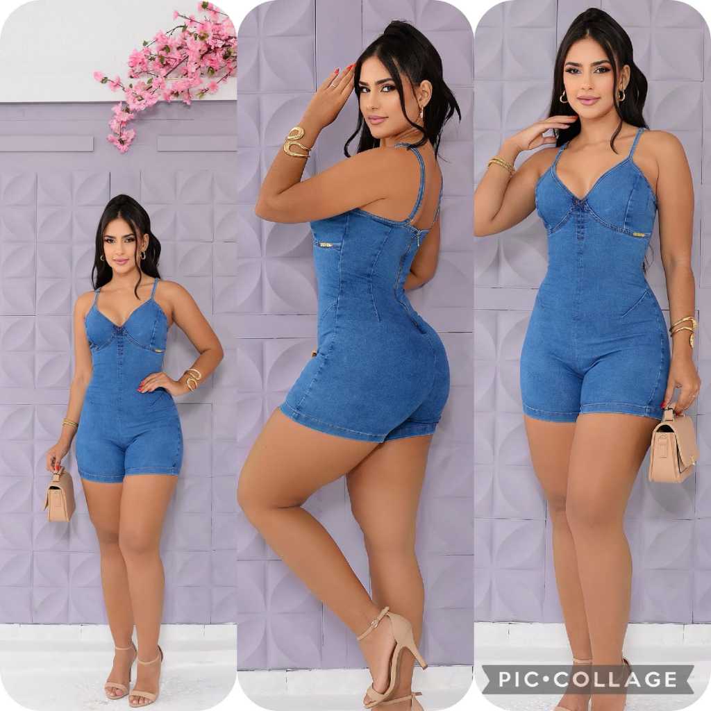 Macacão jeans luxo