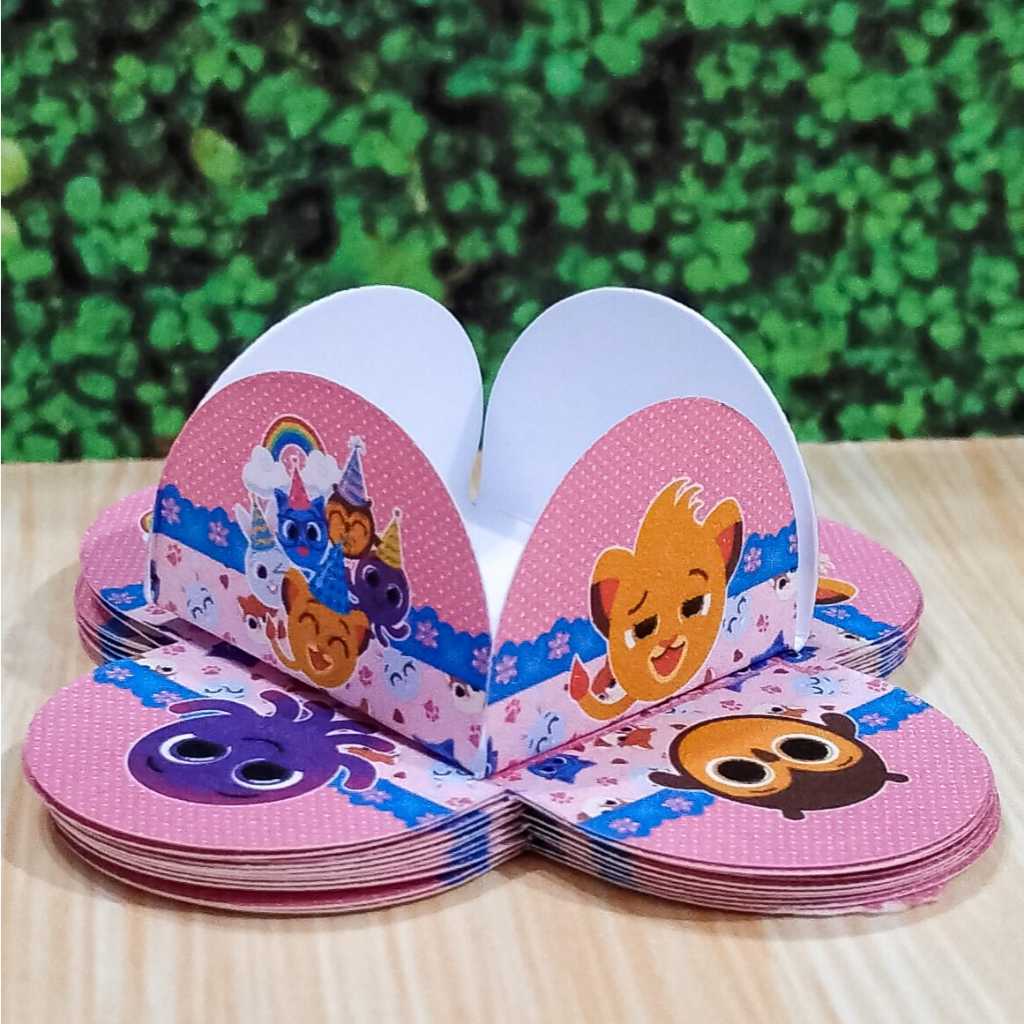 Forminha de Doce Bolofofos Rosa 4 Pétalas Kit 50 100 200 300 Unidades Aniversário Pronta Entrega Envio 24h