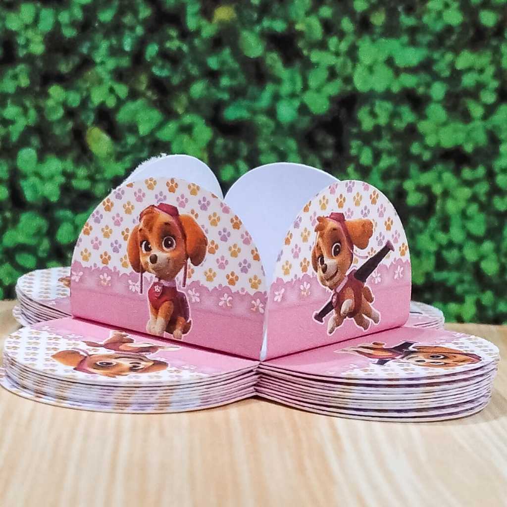 PRONTA ENTREGA Forminhas Patrulha Canina Skye Menina Rosa para Doces Festa Infantil | Envio Rápido