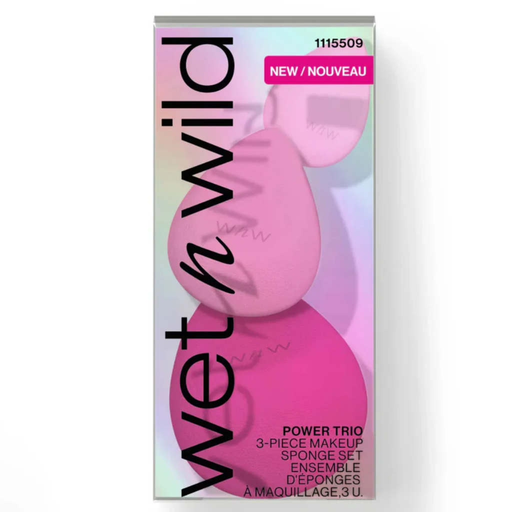 Kit 3 Esponjas Wet n Wild - Power Trio 3 Piece Makeup Sponge Set em Oferta na Shopee