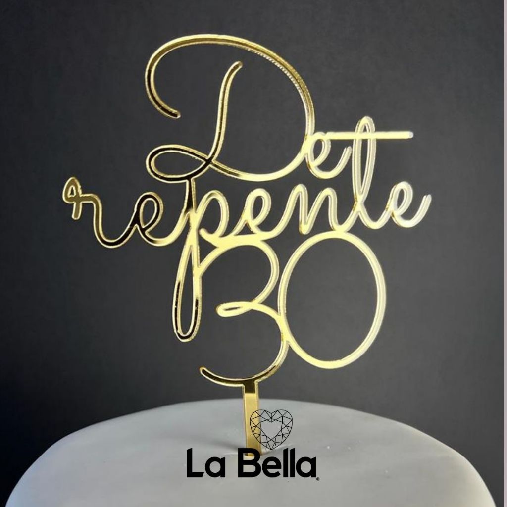 Topo de Bolo de Repente 30 - Comprar com Melhor Preço em Padaria