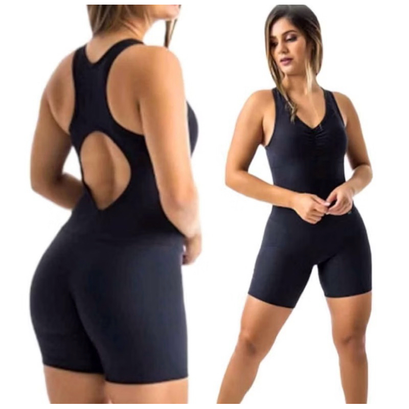 Macaquinho Fitness Para Natação Piscina e Academia Feminino Com Bojo Removível em Oferta na Shopee