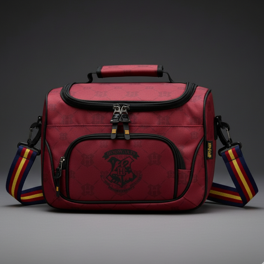 Frasqueira Bolsa de Viagem Transversal Harry Potter Hogwarts Oficial VM Original