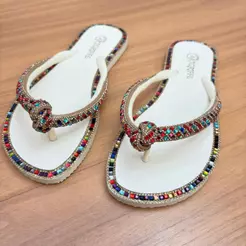 Chinelo De Dedo Rasteirinha Feminina Bico Redondo Nozinho Paris Verão Praia Moda Blogueira Helena