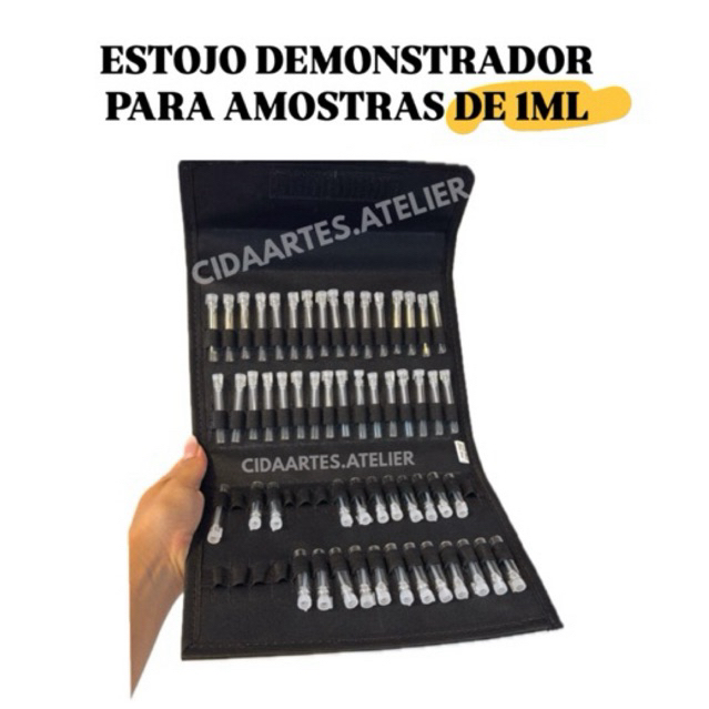Estojo Demonstrador para Amostras de 1ml - Maleta de Amostras de Perfume Flaconete