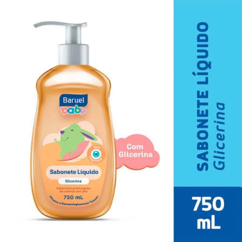 SABONETE LIQUIDO BARUEL BABY 750 ML