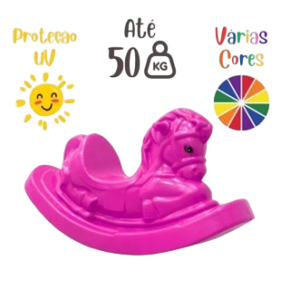 Gangorra Cavalinho - Plástico Reforçado em Oferta na Shopee
