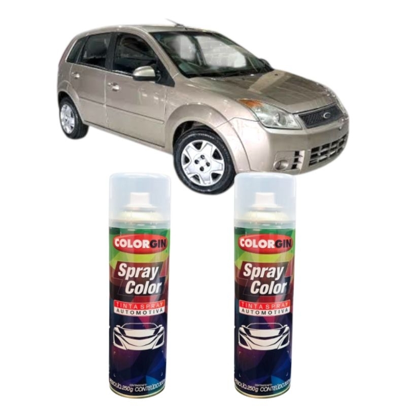 Spray Automotivo Prata Riviera Ford metálico 300ml + Verniz Automotiva Brilhante 300ml em Oferta na Shopee