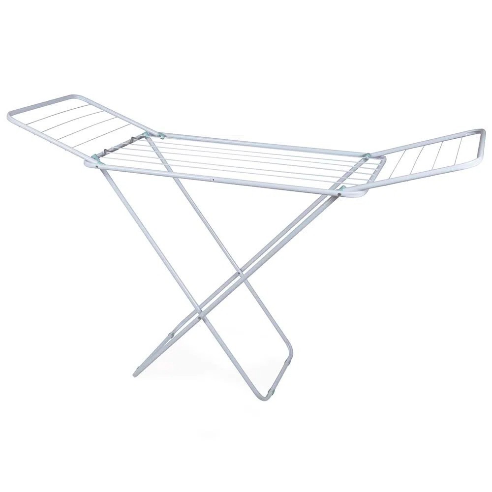 Varal de Chão Com Abas Slim em Aço Reforçado Branco - Mor em Oferta na Shopee