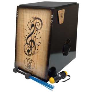 Cajon Duplo Som " SÓ ACÚSTICO" Profissional - Forte Musica - 2 BUMBOS + 3 ACESSÓRIOS em Oferta na Shopee