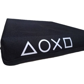 Capa anti poeira   PS4 SLIM Preta logo botões HORIZONTAL em Oferta na Shopee