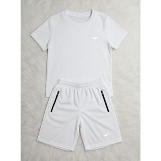 KIT Infantil Camiseta e Bermuda  Juvenil Masculino Com Elástico e BOLSOS  04 á 16 Origins em Oferta na Shopee