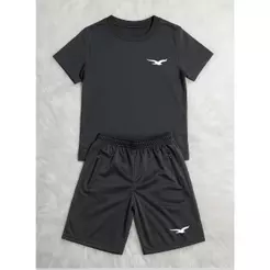 Conjunto Camiseta e Bermuda Chimpa Infantil E Juvenil Masculino Com Bolsos 04 á 16 Anos Origins