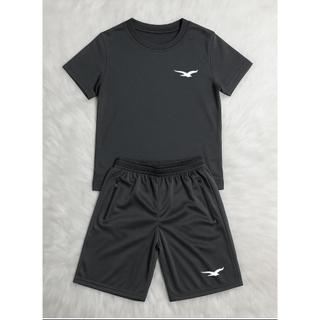 Conjunto Camiseta e Bermuda Chimpa Infantil E Juvenil Masculino Com Bolsos 04 á 16 Anos O…
