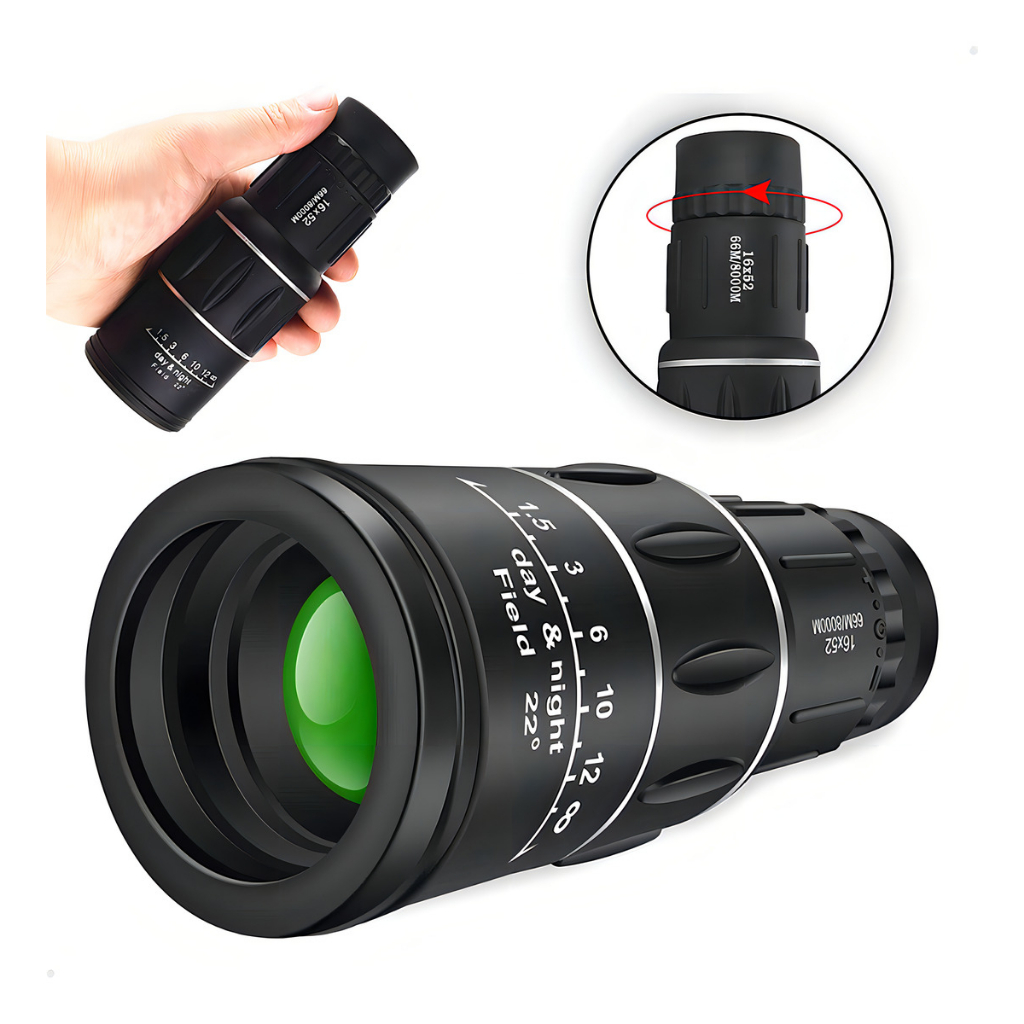 Imagem Monóculo Luneta 16x52 66/8000 Profissional Telescópio Binóculo