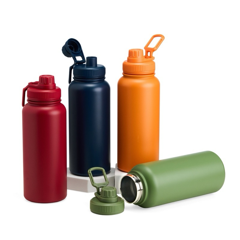 Garrafa Térmica varias cores 1 Litros alça esportiva resistente em Oferta na Shopee