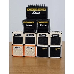 Mini Amplificador Porta Palheta Marshall Gibson Fender Orange Guitarra Violão Presente Decoração Música Coleção Completa