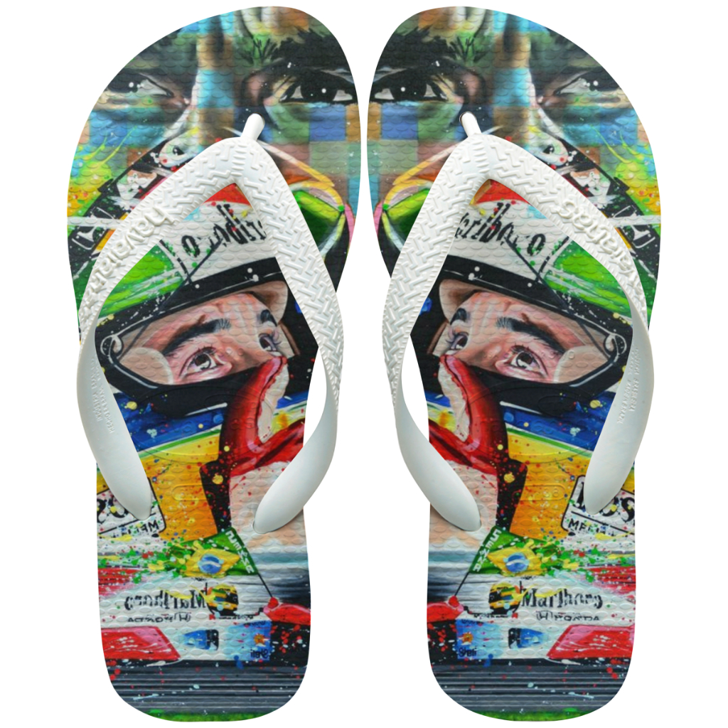 Chinelo Personalizado Havaianas Ayrton Senna do Brasil F1