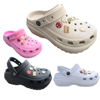 Babuche Plataforma Alta Nuvem Pins Botons Macia Conforto em Oferta na Shopee